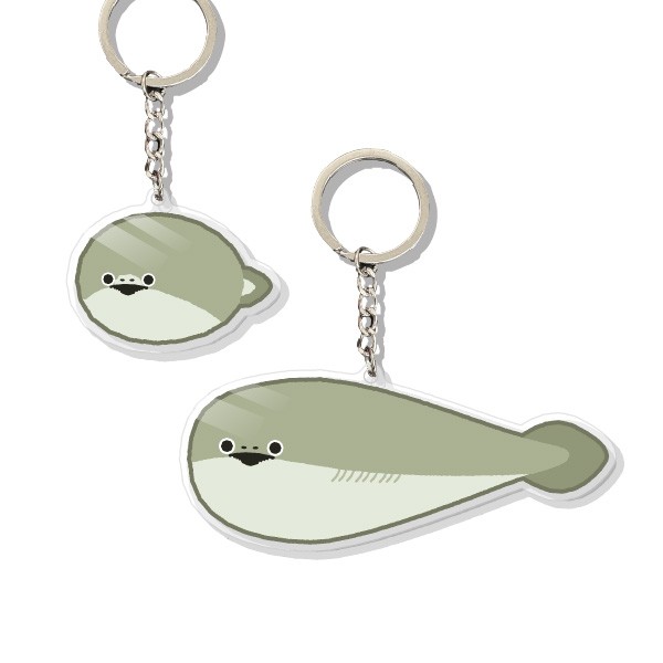 虚無魚バスピ！アクリルキーホルダーセット（おとな・ベビー）